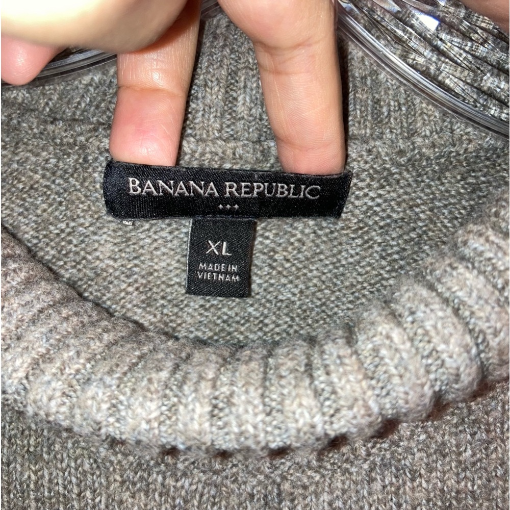 Banana Republic Men’s Turtleneck Sweater |Grey | Size XL - Picture 3 of 13